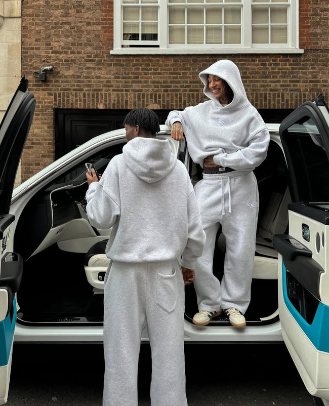 YG sweats in Heather Grey Hover Image